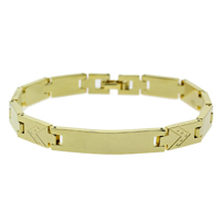 Brass Bracelets, gold color plated, nickel, lead & cadmium free  Approx 7 Inch 