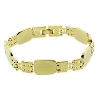 Brass Bracelets, gold color plated, nickel, lead & cadmium free  Approx 7.5 Inch 