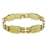 Brass Bracelets, gold color plated, nickel, lead & cadmium free  Approx 7.5 Inch 