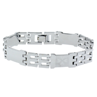 Brass Bracelets, platinum color plated, nickel, lead & cadmium free  Approx 7.5 Inch 