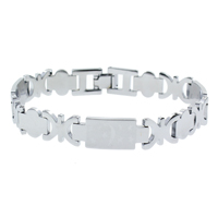 Brass Bracelets, platinum color plated, nickel, lead & cadmium free  Approx 8 Inch 