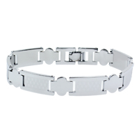 Brass Bracelets, platinum color plated, nickel, lead & cadmium free  Approx 8 Inch 