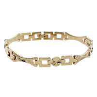 Brass Bracelets, rose gold color plated, flower cut, nickel, lead & cadmium free  Approx 7.5 Inch 