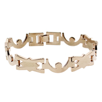 Brass Bracelets, rose gold color plated, nickel, lead & cadmium free  Approx 7.5 Inch 