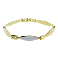 Brass Bracelets, plated, two tone, nickel, lead & cadmium free Approx 7.5 Inch 