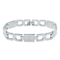 Brass Bracelets, platinum color plated, nickel, lead & cadmium free  Approx 8 Inch 