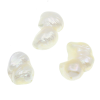 Perlas Keishi Cultivadas de Agua Dulce, Perlas cultivadas de agua dulce, Blanco, 14-20mm, agujero:aproximado 0.8mm, aproximado 180PCs/KG, Vendido por KG