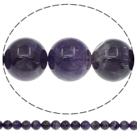 Perles améthystes Naturelles, améthyste, Rond, Février Birthstone & normes différentes pour le choix Environ 1mm Environ 15.7 pouce, Vendu par brin