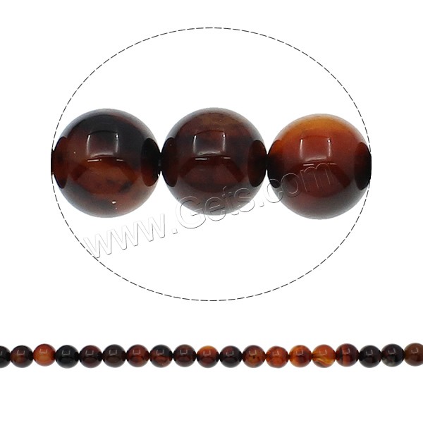 Natural Miracle Agate Beads, Round, different size for choice, Hole:Approx 1mm, Length:Approx 15.7 Inch, Sold By Strand