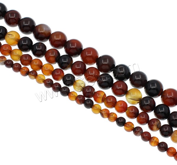 Natural Miracle Agate Beads, Round, different size for choice, Hole:Approx 1mm, Length:Approx 15.7 Inch, Sold By Strand