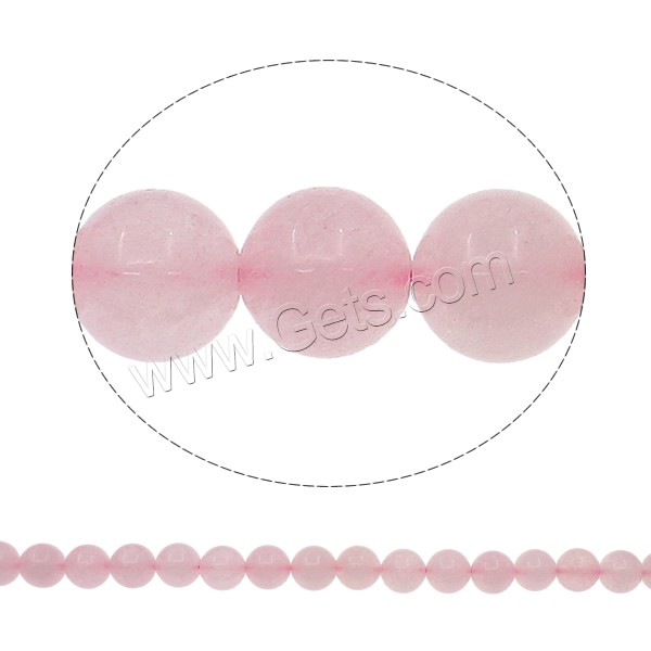 Natural Rose Quartz Beads, Round, different size for choice, Hole:Approx 1mm, Length:Approx 15.7 Inch, Sold By Strand