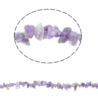 Gemstone Chips, Amethyst, February Birthstone, 5-13mm Approx 0.8mm Approx 33 Inch, Approx 