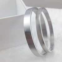 Titanium Steel Couple Bangle original color 