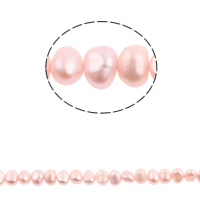 Baroque Cultured Freshwater Pearl Beads, natural, pink, 6-7mm Approx 0.8mm Approx 15.3 Inch 