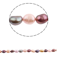 Baroque Cultured Freshwater Pearl Beads, mixed colors, 8-9mm Approx 0.8mm Approx 15 Inch 