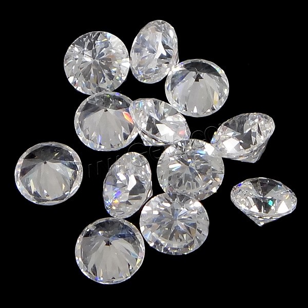 Cubic Zirconia Cabochons, Diamond Shape, different size for choice & rivoli back, Crystal, Grade AAA, 10000PCs/Bag, Sold By Bag