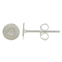 Brass Earring Stud Component, stainless steel post pin, plated 