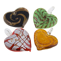 Lampwork Pendants, handmade, mixed - Approx 3-7mm 