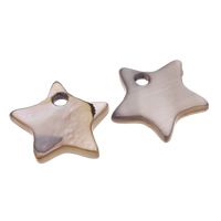 Dyed Shell Pendants, Star Grade A, 12mm 