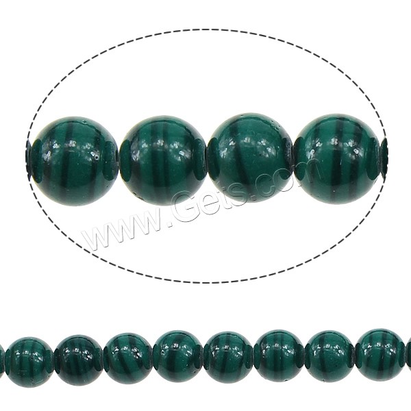 Cuentas De Malaquita Sintética , Malachita, Esférico, sintético, diverso tamaño para la opción, verde, agujero:aproximado 1mm, longitud:aproximado 16 Inch, Vendido por Sarta