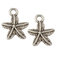 Zinc Alloy Animal Pendants, Starfish, plated lead & cadmium free Approx 2mm, Approx 