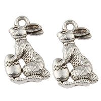 Zinc Alloy Animal Pendants, Rabbit, plated lead & cadmium free Approx 1mm, Approx 