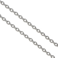 Stainless Steel Oval Chain, 316 Stainless Steel, original color 