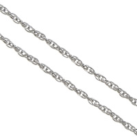 Stainless Steel Rope Chain, 316 Stainless Steel, original color [