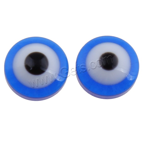 Evil Eye Cabochon, Resin, different size for choice & flat back, blue, 1000PCs/Bag, Sold By Bag