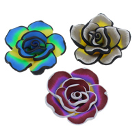Flower Polymer Clay Beads, handmade Approx 1-1.5mm 