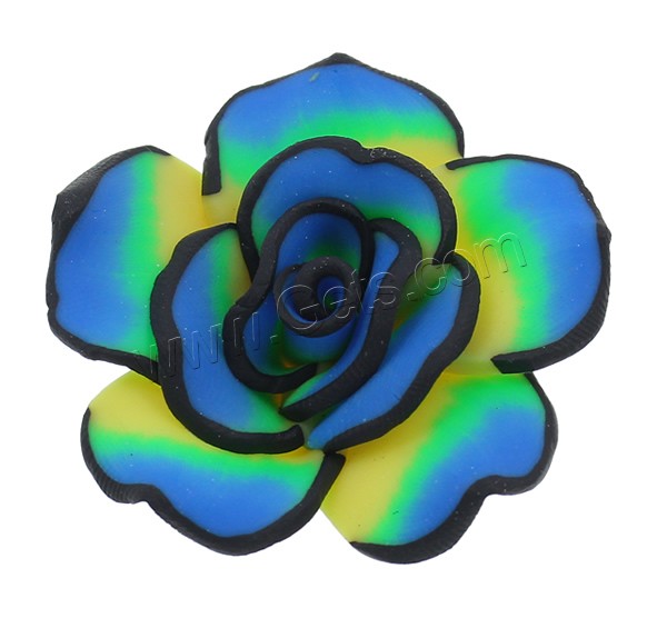 花のポリマークレイ ビーズ, ポリマークレイ, 花形, ハンドメイド, 異なるサイズの選択, 無色, 穴:約 1-1.5mm, 1000パソコン/バッグ, 売り手 バッグ