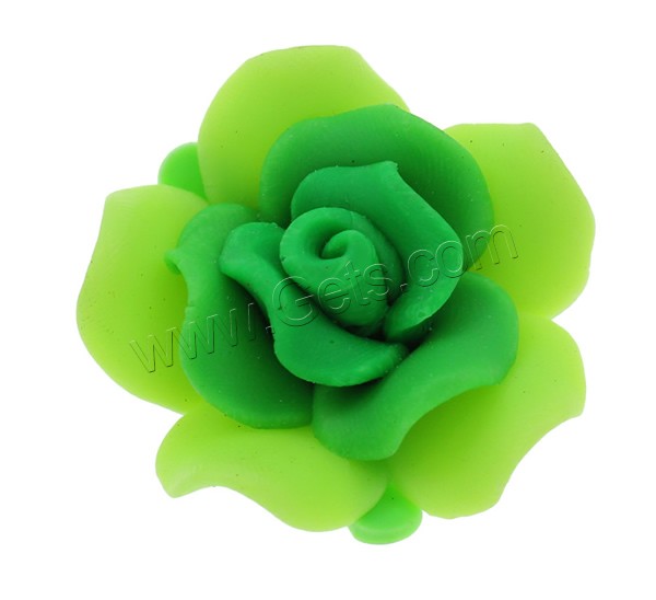 Flower Polymer Clay Beads, handmade, different size for choice, more colors for choice, Hole:Approx 1-1.5mm, 1000PCs/Bag, Sold By Bag