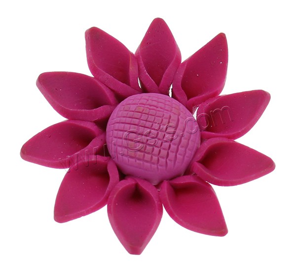 Flower Polymer Clay Beads, handmade, different size for choice, more colors for choice, Hole:Approx 1-1.5mm, 1000PCs/Bag, Sold By Bag