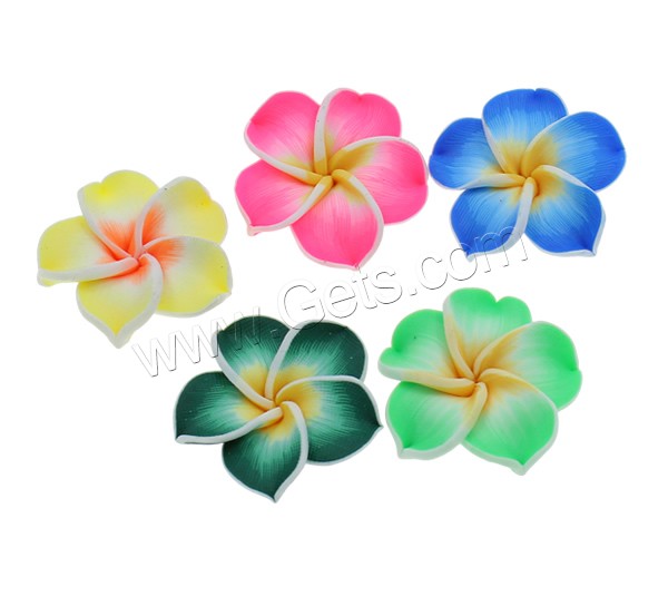 Flower Polymer Clay Beads, handmade, different size for choice, more colors for choice, Hole:Approx 1-1.5mm, 1000PCs/Bag, Sold By Bag