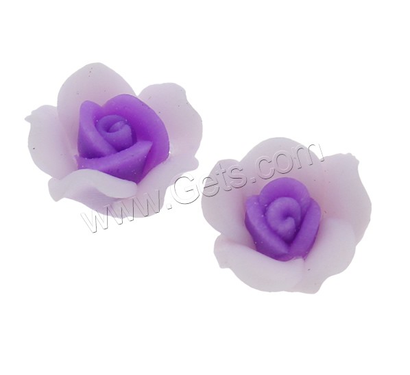 Flower Polymer Clay Beads, handmade, different size for choice, more colors for choice, Hole:Approx 1-1.5mm, 1000PCs/Bag, Sold By Bag