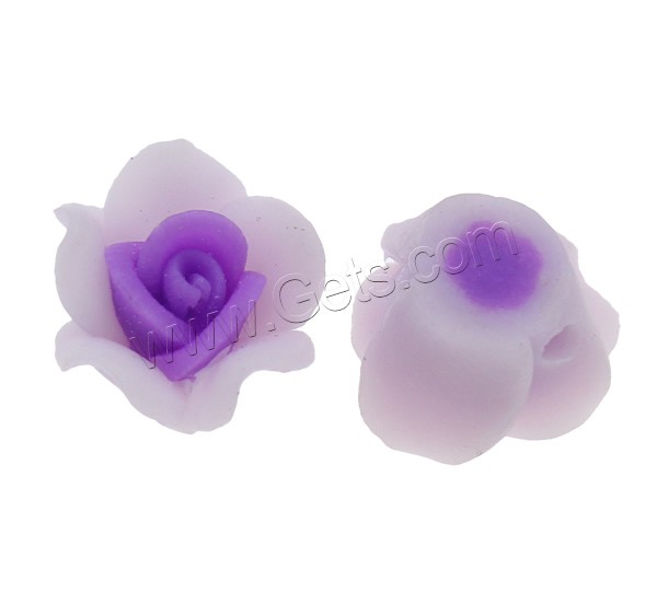 Flower Polymer Clay Beads, handmade, different size for choice, more colors for choice, Hole:Approx 1-1.5mm, 1000PCs/Bag, Sold By Bag