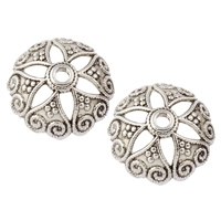 Zinc Alloy Bead Caps, Flower, plated lead & cadmium free Approx 1.5mm, Approx 