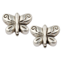 Zinc Alloy Animal Beads, Butterfly, plated lead & cadmium free Approx 1mm, Approx 