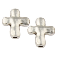 Zinc Alloy Jewelry Beads, Cross, plated lead & cadmium free Approx 1.5mm, Approx 