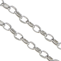 Stainless Steel Oval Chain, original color 