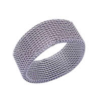 Fingerring Edelstahl-Mann, 304 Edelstahl, originale Farbe, 14mm, verkauft von PC