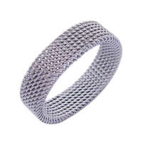 Fingerring Edelstahl-Mann, 304 Edelstahl, originale Farbe, 10mm, verkauft von PC