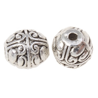 Zinc Alloy Jewelry Beads, Drum, plated lead & cadmium free Approx 1mm, Approx 