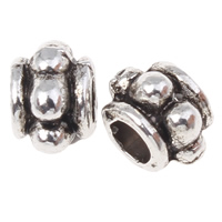 Zinc Alloy Jewelry Beads, Drum, plated lead & cadmium free Approx 3mm, Approx 