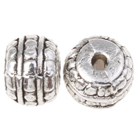 Zinc Alloy Jewelry Beads, Drum, plated lead & cadmium free Approx 1mm, Approx 