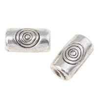 Zinc Alloy Jewelry Beads, Tube, plated lead & cadmium free Approx 1mm, Approx 