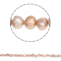 Baroque Cultured Freshwater Pearl Beads, natural, pink, 7-8mm Approx 0.8mm Approx 14.5 Inch 