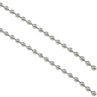 Stainless Steel Ball Chain, original color, 2mm 