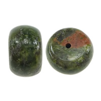 Unakit Perlen, Unakite, Trommel, natürlich, 8.5x14mm, Bohrung:ca. 1mm, verkauft von PC