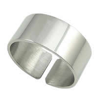 Anillos de Acero Inoxidable, acero inoxidable 304, Donut, ajustable, color original, 9mm, 0.8mm, tamaño:8, Vendido por UD